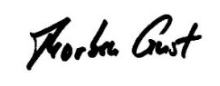 Unterschrift von Thorben Gust.