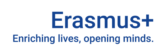 Logo von Erasmus+ mit dem Slogan „Enriching lives, opening minds.“